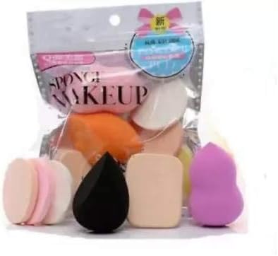 6-in-1 Makeup Sponge || Make Up Sponge Beauty Blender Puff - Set of 6 (Multicolour)