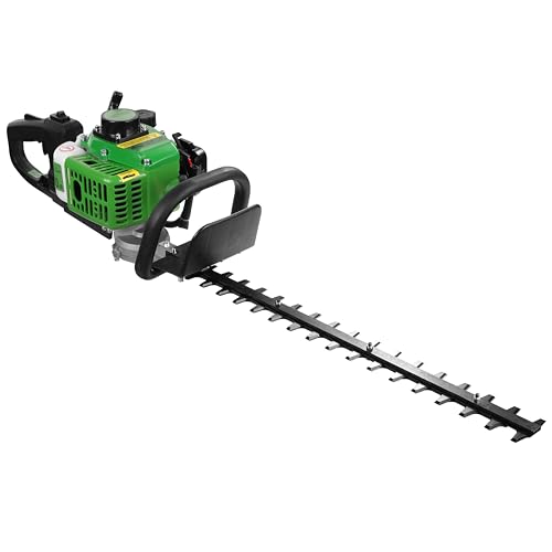 POLLOR 22.5cc Petrol Hedge Trimmer 550mm Blades 2-Stroke Lightweight Garden Pruner Tool