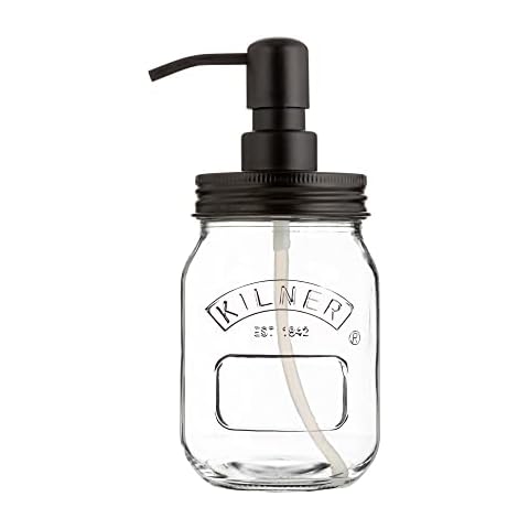 Kilner 500ml Glass Soap Dispenser with Pump Cover