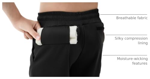 IRELIA 2 Pack Boys 2 in 1 Running Shorts Kids Box Brief Liner Compression Active Sports Shorts BB 18-20 Black/Black - image 4