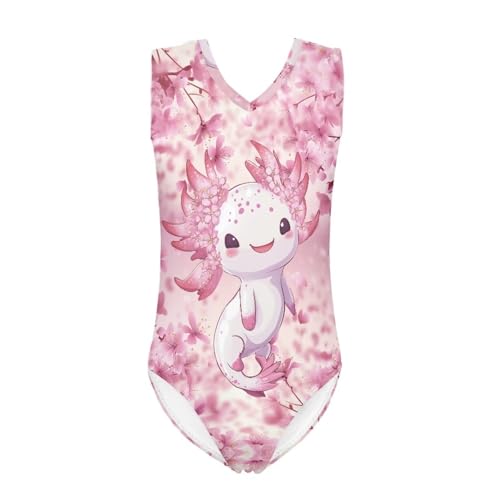 Image of Mumeson Girls One Piece Swimsuits Lightweight V-Neck Swimwear Bathing Suits for Little Girls 3-14 Years