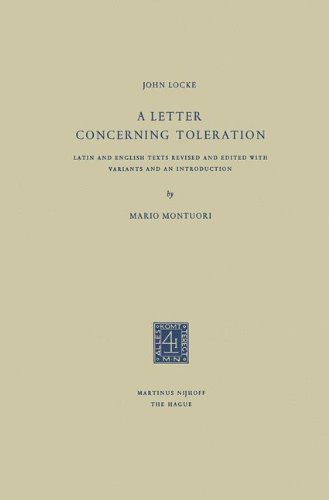 A Letter Concerning Toleration: Latin and English Texts Revised and Edited with Variants and an Introduction