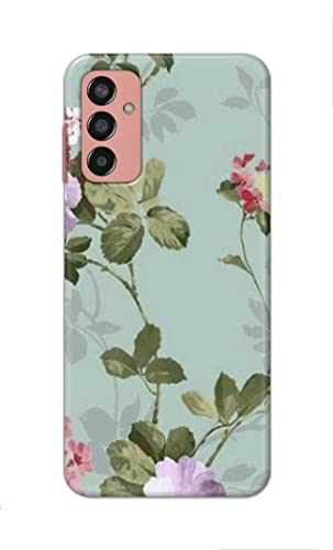 Image of Printed Hard Back Cover Case for Samsung Galaxy F13 4G Back Cover (Floral Painting) -702