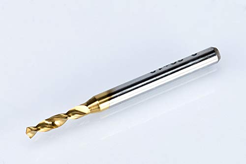 Punte da trapano for fresa, punta for incisione, 10 pezzi Mini punta da trapano for PCB in carburo di titanio con rivestimento in titanio da 2,2 mm a 3,175 mm Utensile CNC for circuito stampato Set di