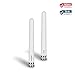 TRENDnet 3/6/7 dBi Outdoor Tri-Band Omni Antenna Kit, TEW-A057, 2.4GHz, 5GHz, 6GHz, Compatible with 802.11be/ ax/ac/n/g/b/a Routers and Access Points, N-Type Connector, White