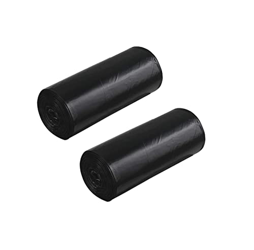 Image of Kitchenwell Medium 60 Garbage Bags /Trash Bags /Dustbin Bags, 19x21 Inches Black (2 Roll, Per Roll 30 Piece)