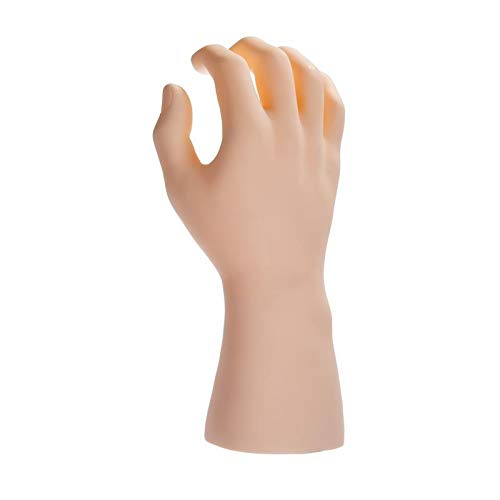 CMM Männer Rechte Hand Modell, Video-Ring Schmuck Display Requisiten, benutzt für Hauptdekoration, Handschuhe Halskette Shop-Auslage,Skin Color Cover