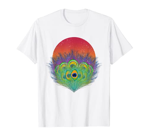 Oiseau décoratif en plumes de paon T-Shirt