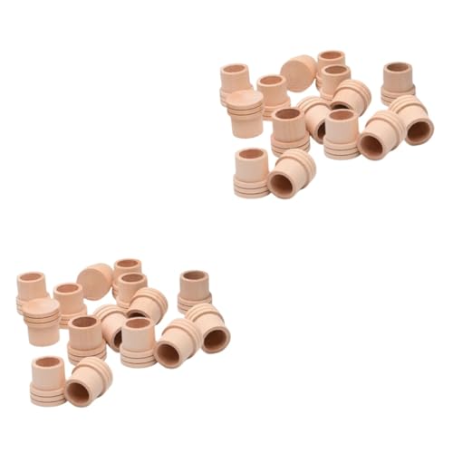 PLAFOPE 40 Pcs Moxa Massage Device Extinguisher Moxa Extinguisher Shop Moxa Extinguisher Massage Roller Wooden Khaki