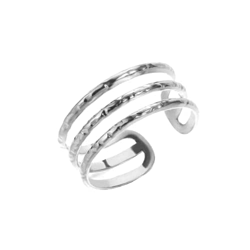 Chunky Rings for Women Gold Plated Flower Daisy Clover