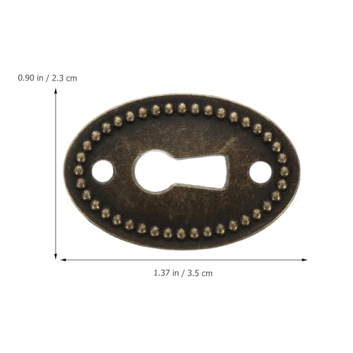 Inserto de puerta de latón y placas de cajón para herrajes de muebles antiguos 7