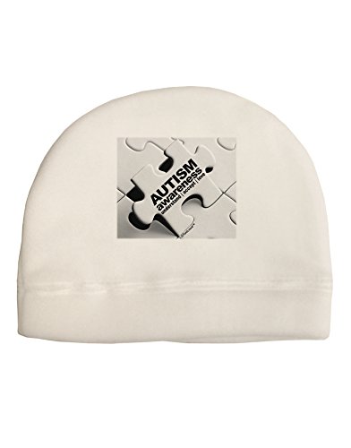 TOOLOUD Autism Awareness - Puzzle Black & White Child Fleece Beanie Cap Hat