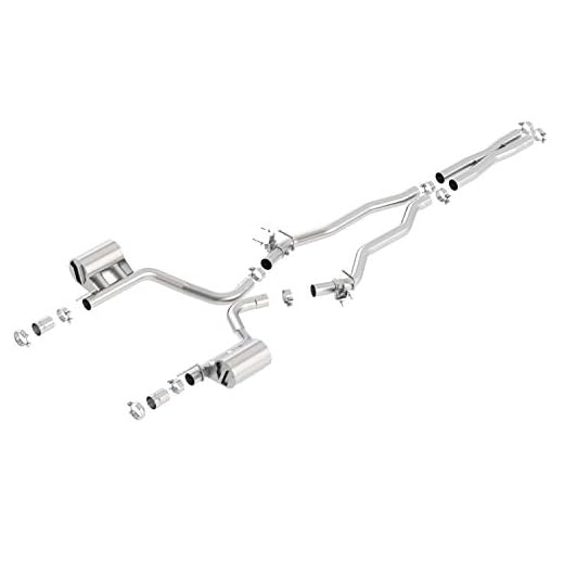 BORLA 140641 Cat-Back System for 2015-2023 Dodge Challenger SRT 392/392 Hemi/Scat Pack 6.4L V8 AT/MT RWD With MDS (cyl. deactivation) Valves. BORLA Does NOT Include Tips Use Factory Bezel/Valance.