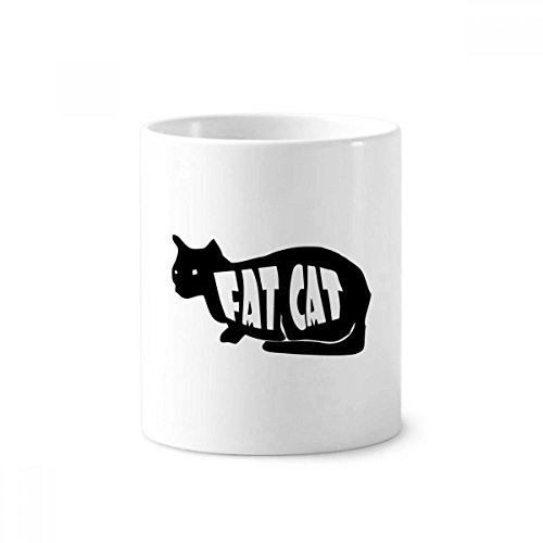 Cadeau chat noir tasse blanche en céramique 350ml originale