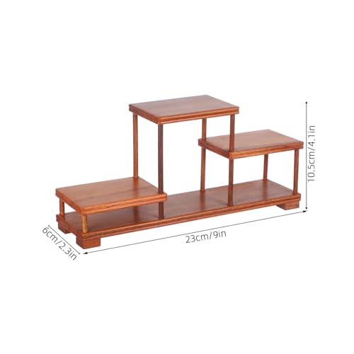 Support à plantes en bois de santal carré portable pour objets décoratifs - 3