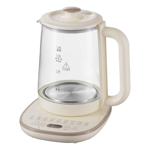Hervidor Eléctrico De 1,8 L con Control De Temperatura, Calentador De Agua Inteligente, Función para Mantener Caliente, Tetera De Vidrio Y Olla Saludable para Té, 001