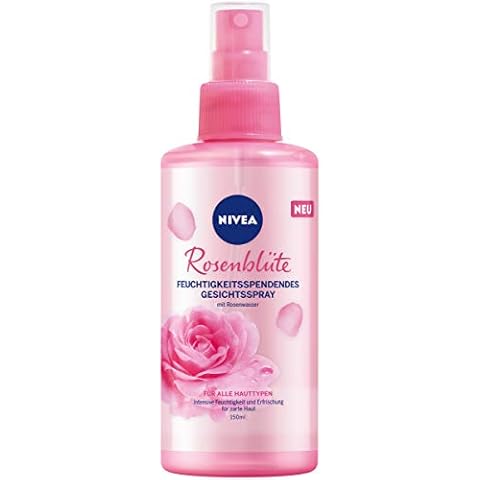NIVEA Rosenblüte Feuchtigkeitsspendendes Gesichtsspray (150 ml), Feuchtigkeitspflege für zarte Haut, Gesichtspflege für einen wohltuenden Frischekick mit Rosenwasser Cover