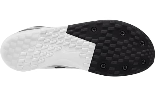 Nike Rival XC 6 Cross-Country Spikes (DX7999-001, Black/Metallic Silver-DK Smoke Grey) Size 134