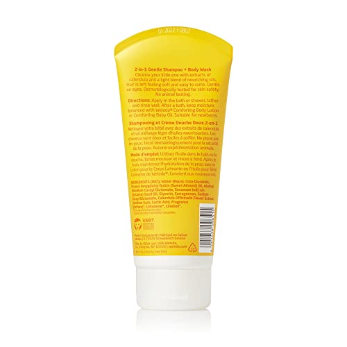 Image of Weleda Baby Calendula 2-in-1 Shampoo, Body Wash, Comforting Lotion & Skin Food - 3-Piece Set - 6.8 Fluid Ounces Each, Vegan, Animal Derived Materials Free, Not Tested On Animals, Unisex