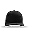 Richardson Trucker Cap, Black/Charcoal, One Size