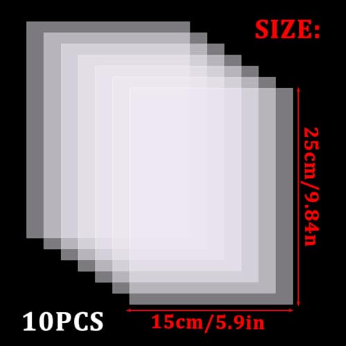 Láminas plásticas transparentes PET 10 unidades miniatura 2