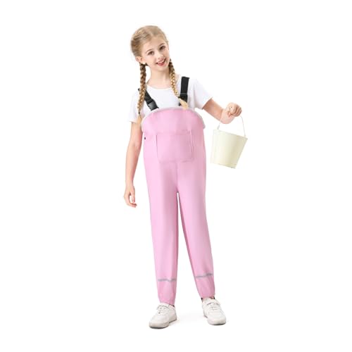 Image of Kids Unisex Rain Pants, Green, Size 2-9 Years