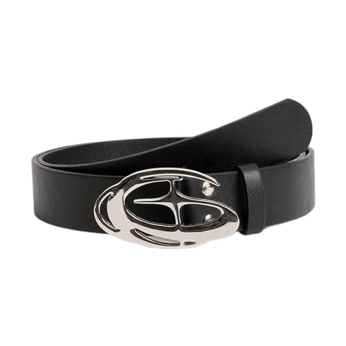 Lady Belt Elegant Skinny Waist Belt For Dress Skinny PU Belt Round Buckle Simple Buckle For Suit Dress