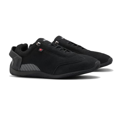Image of LUDIC Motorsport Men's Sneaker | Premium Suede Low-Profile Driving Shoe | Racetrack Engraved Outsole