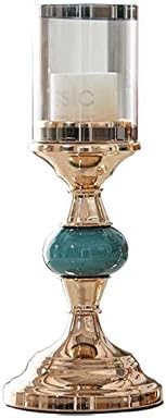 ACQUIRE Ceramic Gold Plated Candlestick Wedding Candlestick Decoration Home Center Table Decoration (Size : 33cm)
