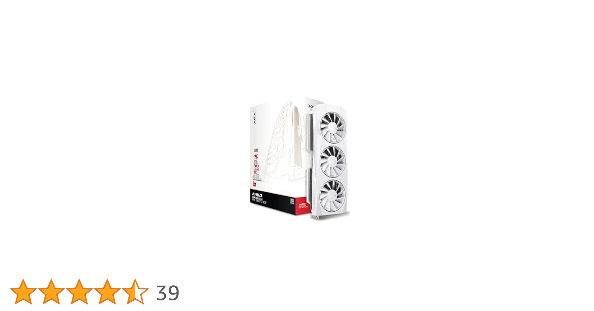 XFX AMDRadeon RX9070 OCモデル 美品 ホワイトカラー XFX Mercury AMD Radeon™ RX 9070 XT OC White Gaming Edition