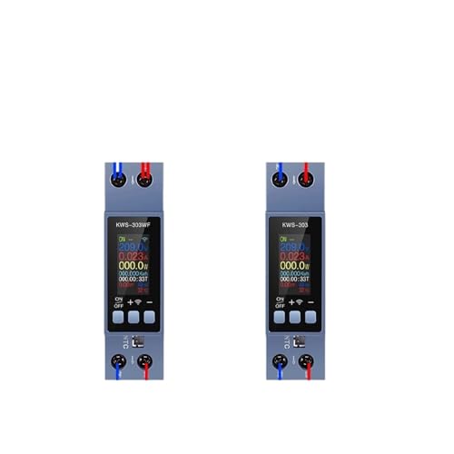 Evita sobrecargas usando el interruptor inteligente wifi KWS-303 con medidor de corriente 40A 6
