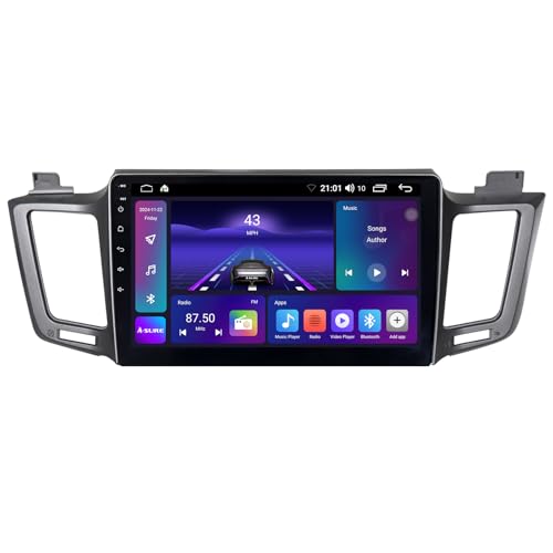 ASURE Wireless Carplay Android Auto Receiver for Toyota Rav4 XA40 2013-2018,10.1 inch 8Core 4+64GB Android Car Stereo Radio Upgrade,GPS Navigation Unit,1280x720 HD Dash Touchscreen Multimedia Player