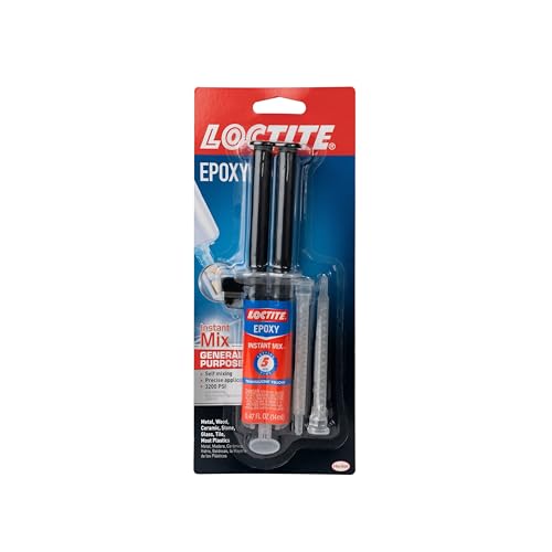 Loctite Epoxy Instant Mix, Translucent Yellow 5 Minutes,...