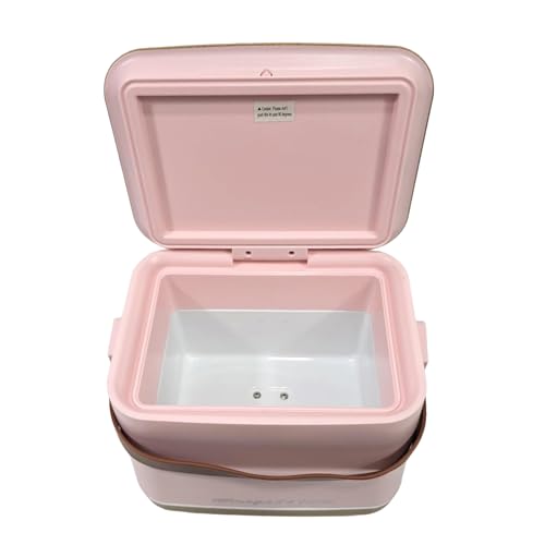 Frigidaire Portable Top Opening Lid Insulated 6-Can/4-Liter Mini Personal Fridge Cooler, Pink Color - EFMIS310-PINK (Renewed)