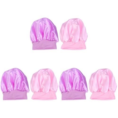 Chapeaux à large bord rose et bonnet de nuit pour femme après chimiothérapie