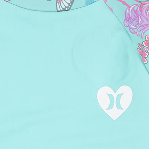 Image of Hurley Girls Long Sleeve Rash Guard Swimsuit