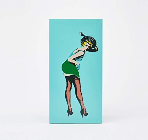 Flying Skirt® Tissue Box - The Original Award-Winning Lady Skirt Design, Resin Pop Art, Weighted Metal Base, Made in Korea, Premium Gifts & Novelty Home Decor by Spextrum (Mint)