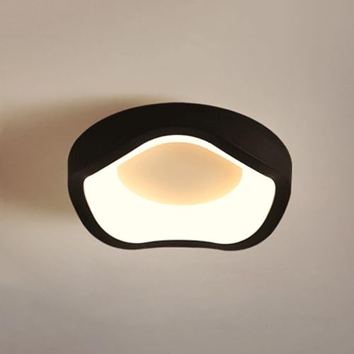 Elksdut Modern LED Ceiling Lights, Small Led Close To Ceiling Light Fixture, 12W Geometry Ceiling Lamp For Bedroom Hallway Aisle Corridor Light Lighting (Cool White, 6000K)