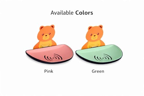Image of Wall Mounted Self Adhesive Soap Dish with Drain | Plastic Soap Holder for Bathroom, Kitchen Sink & Wash Basin | Kids Friendly Bear Design (Pack of 2, Semi Circle Soap Dish)
