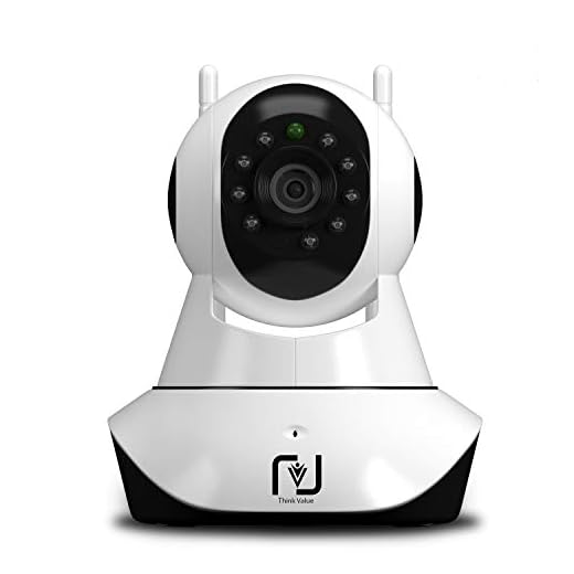 ThinkValue T8855 Wireless HD IP WiFi CCTV Indoor Security Camera (Supports Upto 128 GBB SD Card)