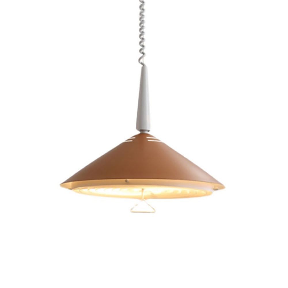 Lampe à suspension moderne avec luminaire télescopique en fer réglable