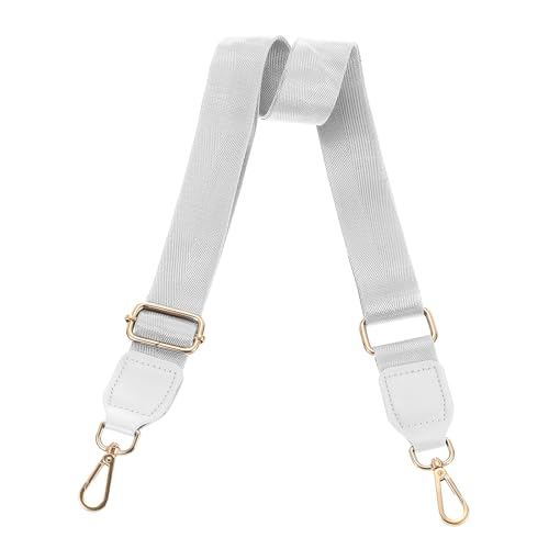 Image of uxcell Wide Shoulder Strap, 3.8cm Adjustable Purse Strap Replacement Crossbody Strap for Shoulder Bag Handbag, Silver, Gold Square Mouth Buckle