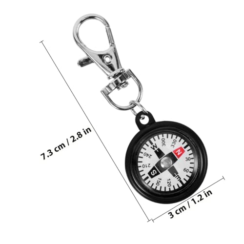 Brújula mini de bolsillo tipo llavero para camping miniatura 2