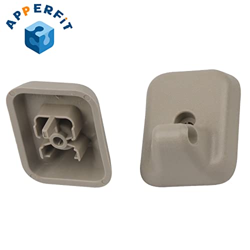 Image of Sun Visor Clip Retainer Holder (Gray) w /Screws for Sunvisor Panel Driver & Passenger Side AL3Z-1504132-AA Compatible with Ford F150 2009-2014 Visor Mount Accessories