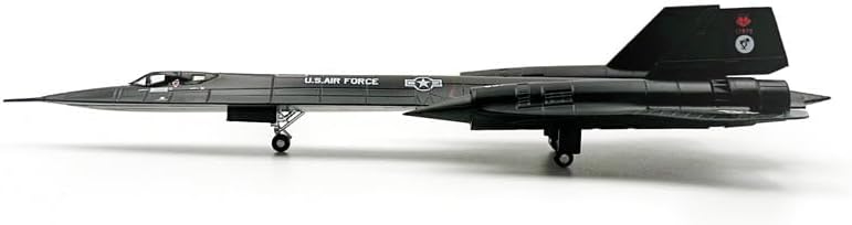 1:144 SR-71 Blackbird Reconnaissance Aircraft Model, Highly Simulation Military Airplane, Metal Diecast Fighter Jet, Pre-Assembled Planes for Display or Ornament.