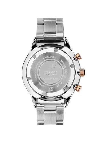 Image of Xylys Quartz Chronograph Blue Dial Two Toned Stainless Steel Strap Watch for Men