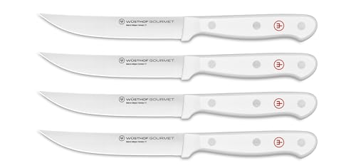 Image of WUSTHOF Gourmet White 4-Piece Steak Knife Set
