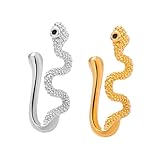 Ipetboom 4 Ensembles Anneau De Clip De Nez Non Perforé Manchette Agrafe Faux Anneaux De N...