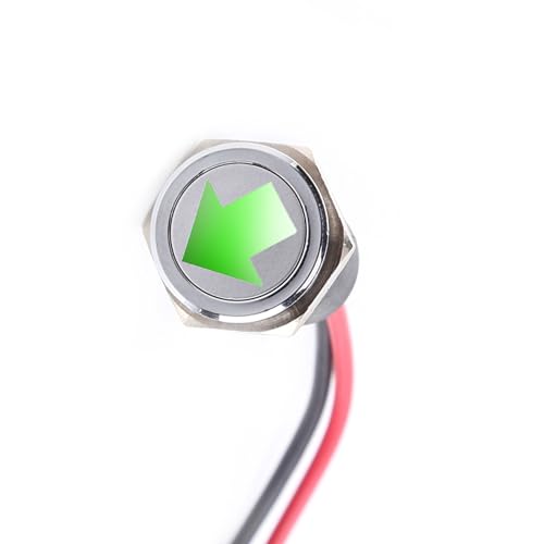 2Pcs 14mm 12V luz indicadora LED para panel