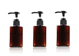 100ml / 3.3oz Refillable Empty Plastic Pump Bottles Jars Set for Makeup Cosmetic Bath Shower Shampoo...